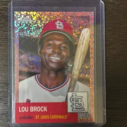 Lou Brock 2022 Topps Chrome Platinum /75