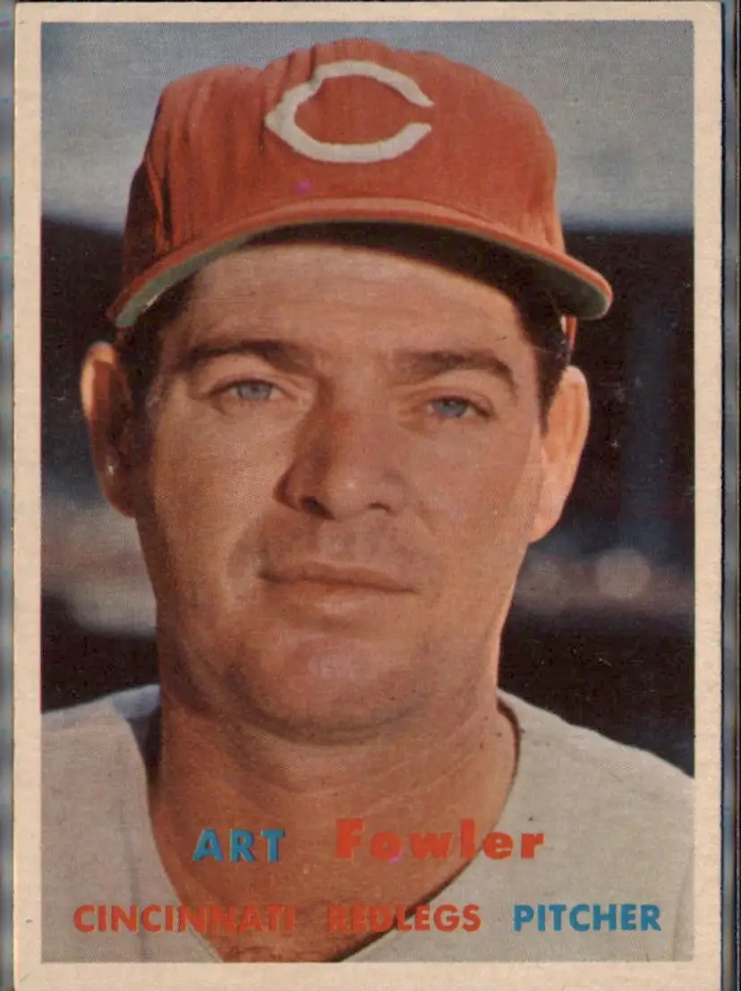 1957 Topps #233 Art Fowler - ( pk1 ) - Cincinnati Redlegs