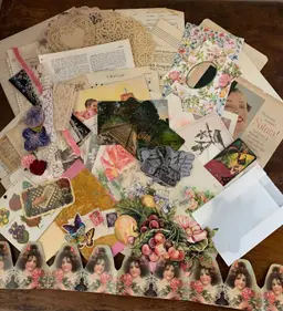 Romantic Victorian Junk Journaling Paper Pack Over 120 Pieces