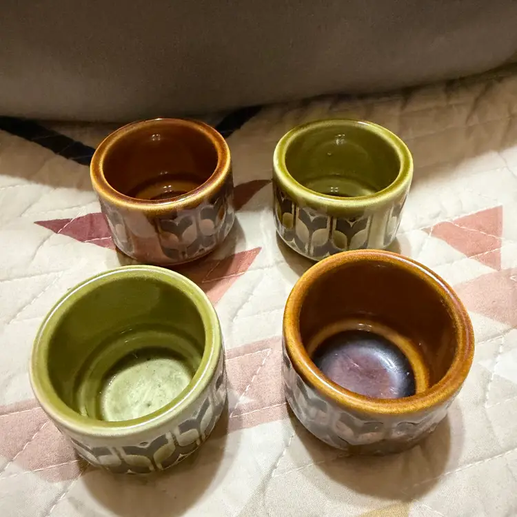 Vintage 1970s Hornsea Pottery egg cups