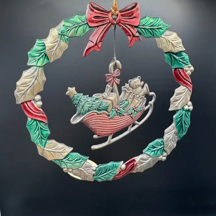 Russ The Heirloom Collection Metal Sleigh Ornament