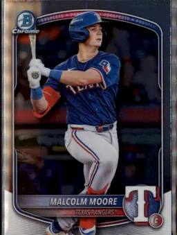2025 Bowman Draft #BDC-191 Malcolm Moore Chrome - (138) - Texas Rangers
