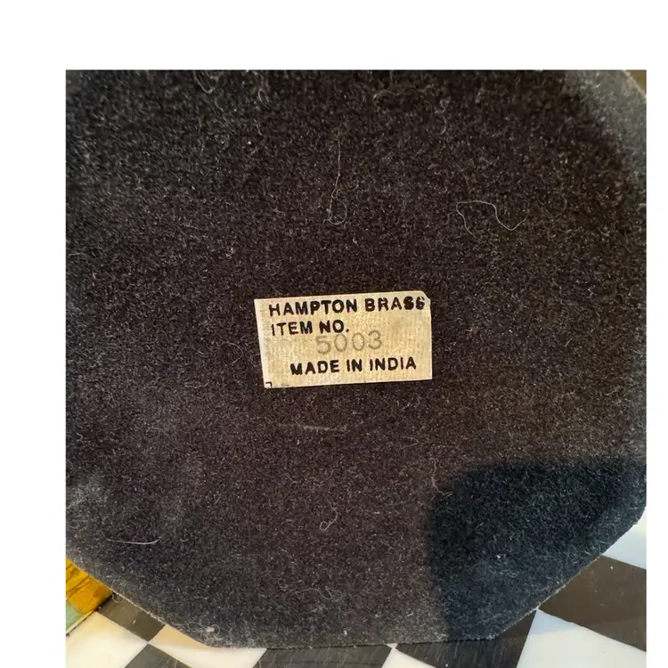 Vintage Brass Candlestick Pair