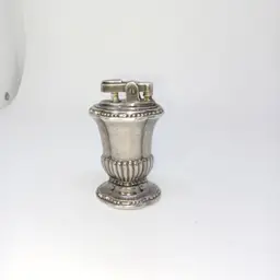Vintage Ronson Mayfair Silver Tone Table Lighter Used Untested Refillable