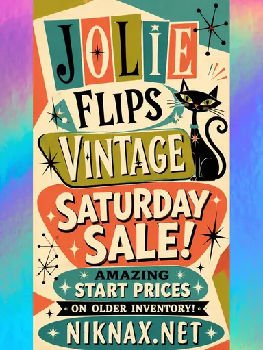 Jolie Flips Saturday Sale! Low Starts Older Inventory