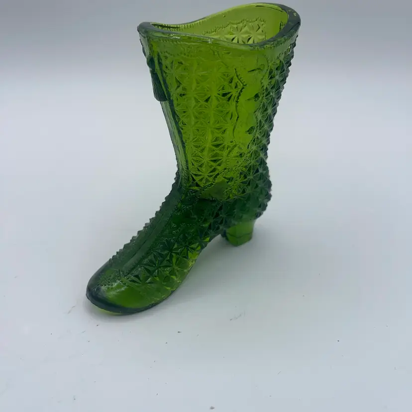 The Button Green Boot 4.25 Inches Tall