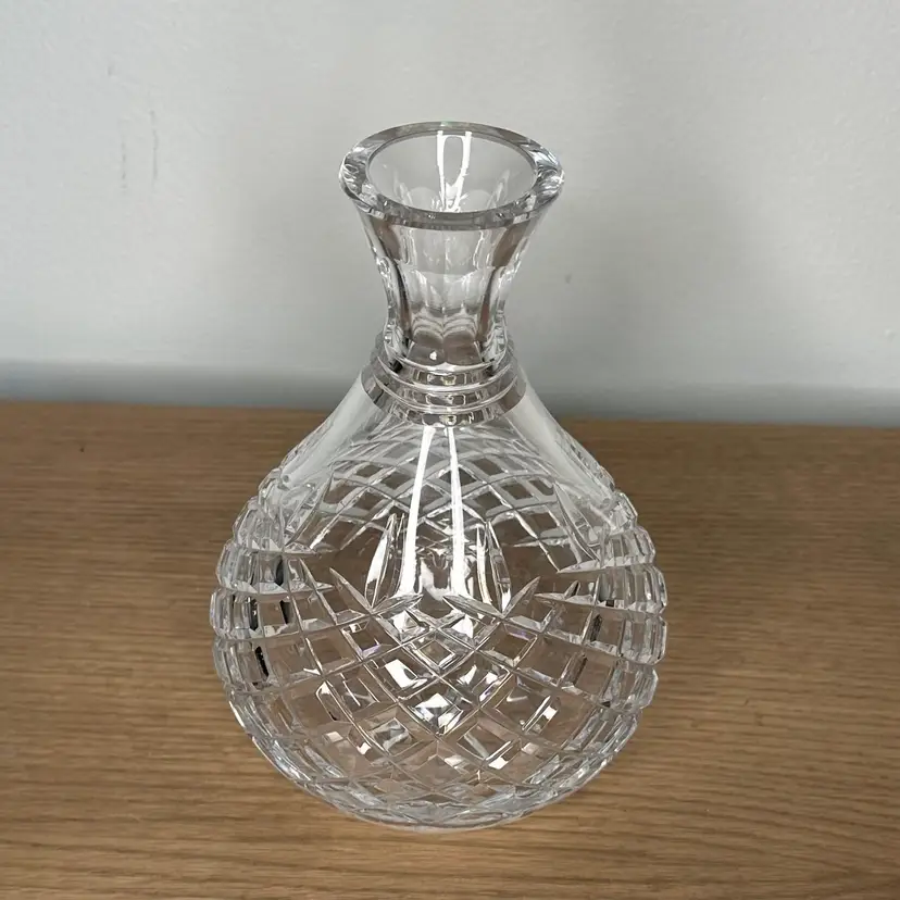 Vintage Crystal Diamond Cut Vase/Decanter