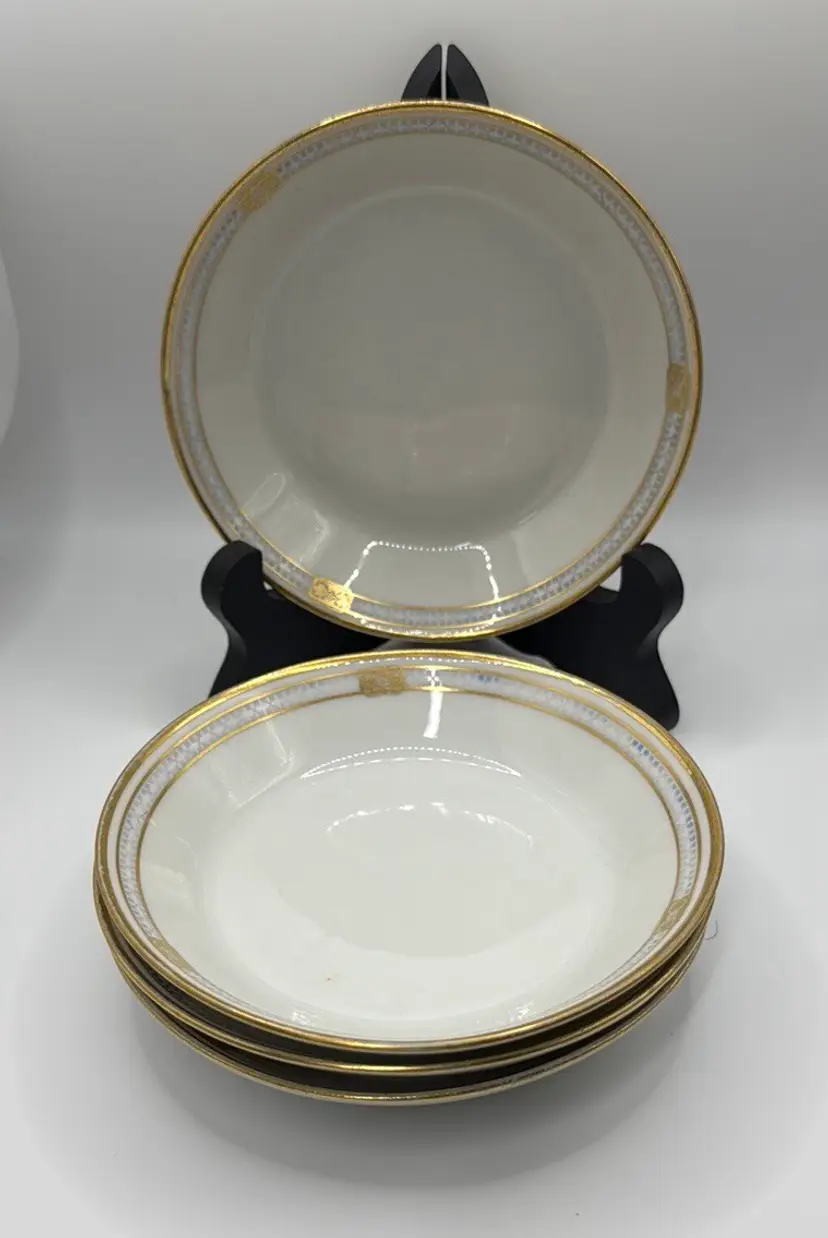 Wm Guerin & co Limoges France 5” diameter berry bowls set of 4