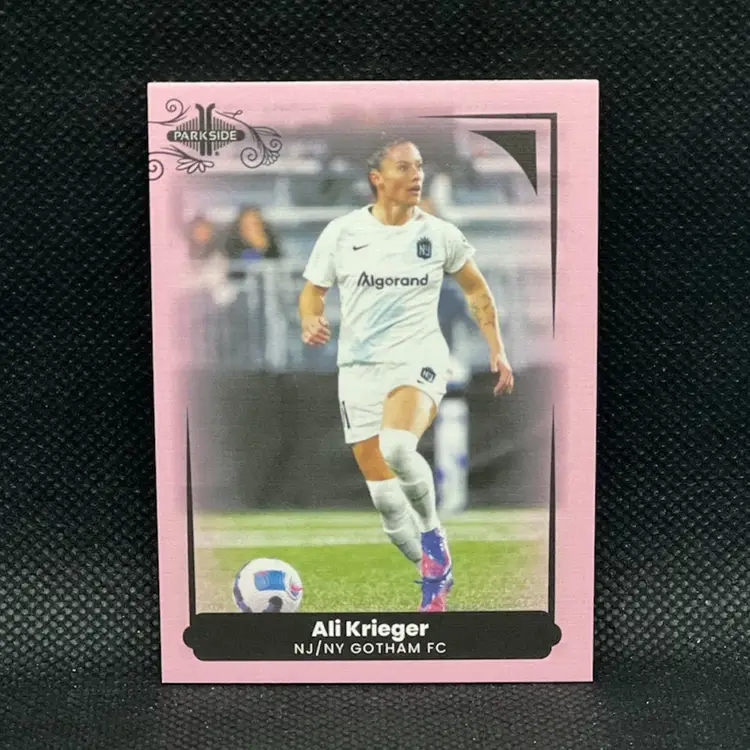 Ali Krieger 2022 Parkside Paramount NWSL Pink /225 Gotham FC Soccer Card