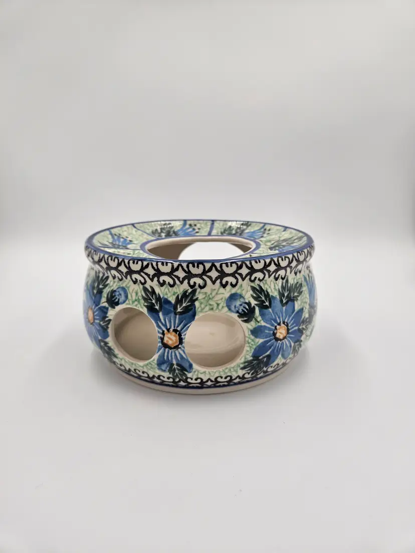 #D3 Polish Pottery Floral Teapot Warmer
