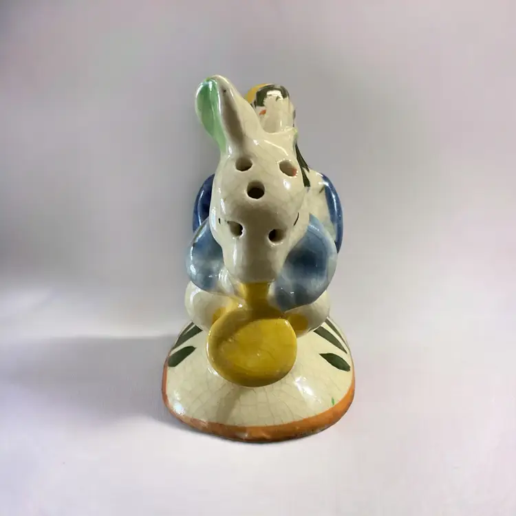 Vintage Singing Chicken and Rabbit on Sax.One Piece Salt and Pepper Shaker Japan
