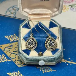 Sterling Silver Topaz Earrings