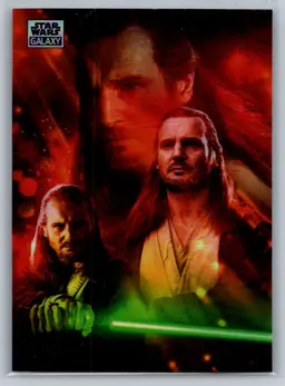 Qui-Gon Jinn 2025 Topps Chrome Galaxy Star Wars Refractor #15