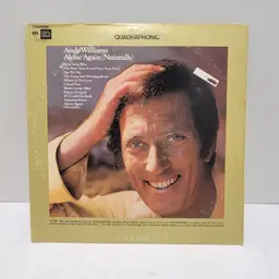 Andy Williams Quadrophonic Alone Again Vinyl Record 1972 Untested Sold As Art