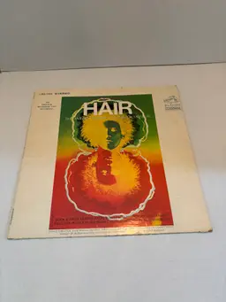 Vintage Vinyl "HAIR" Original Cast Recording 1968 by RCA Victor LSO-1150