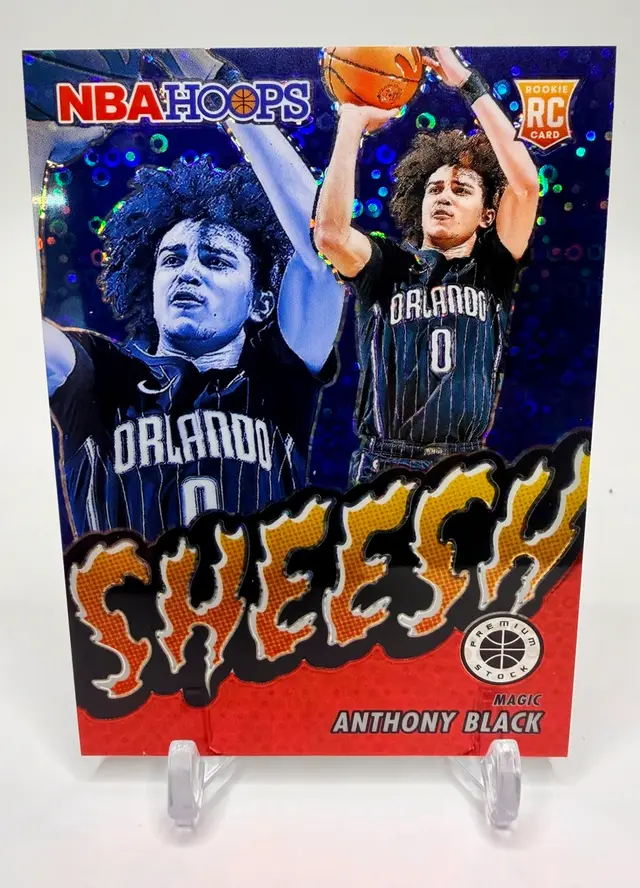 Anthony Black 2023-2024 NBA Hoops Premium Stock Sheesh Red Disco /99 Orlando RC