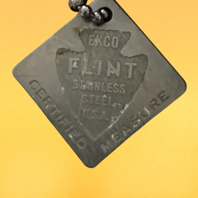 Ekco Flint Measuring Spoon 4pc Set Vintage Stainless Shovel