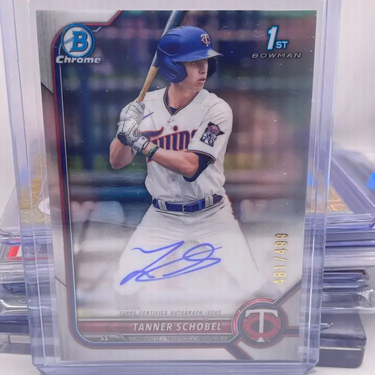 Tanner Schobel Minnesota Twins 2022 Bowman Draft 1st Bowman /499