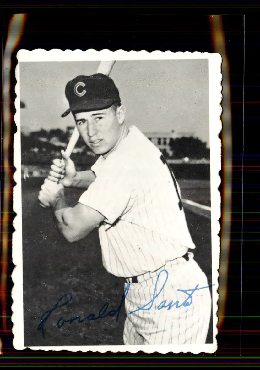 Ron Santo 1969 Topps Deckle Edge #19 - Chicago Cubs - (pk5-26)