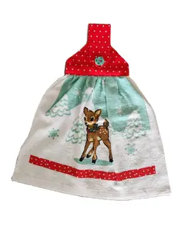 Young Reindeer Hanging Kitchen Towel