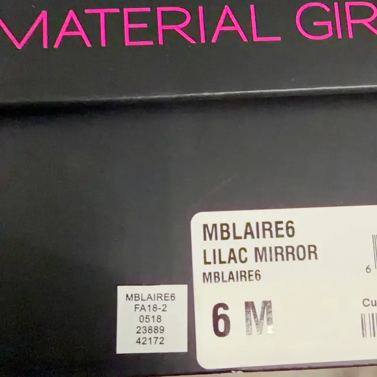 $79 Material Girl Womens Blaire Open Toe Ankle Strap Classic Sz 6M