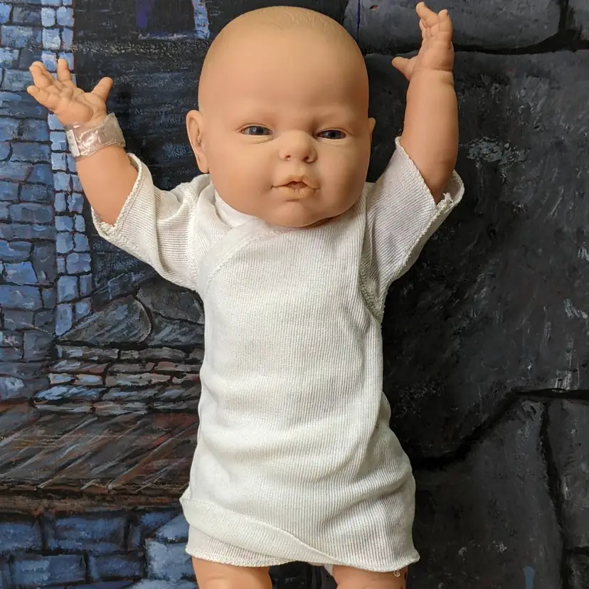 Berjusa LIFE LIKE Newborn Preemie Baby Boy Doll 17" Anatomically Correct Vinyl Moveable Arms Legs Head