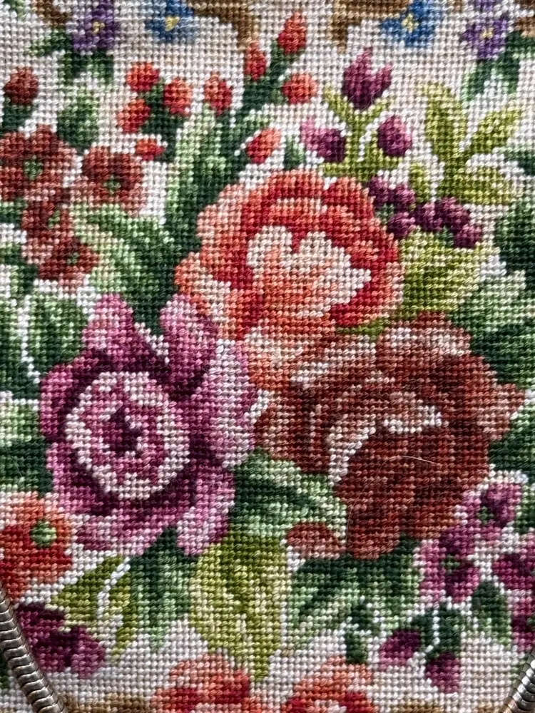 Vintage Petite Point Tapestry Purse