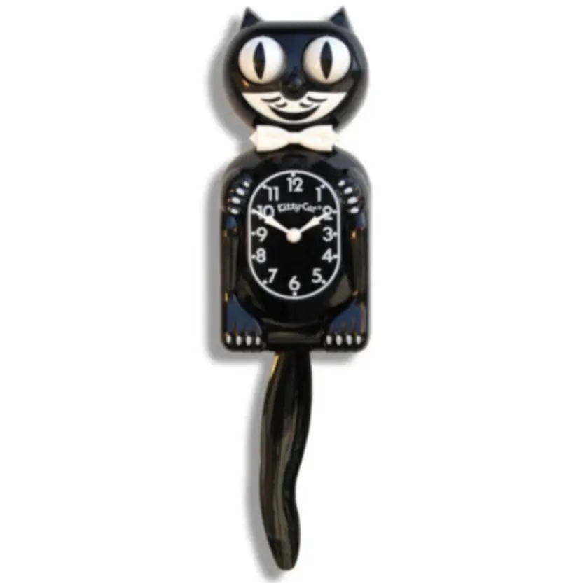Classic Black Kitty-Cat Klock kitty cat clock kit cat