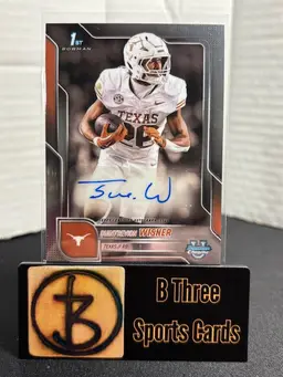 QUINTREVION WISNER 2025 Bowman Chrome U #BCAQW Auto Texas Longhorns A1276