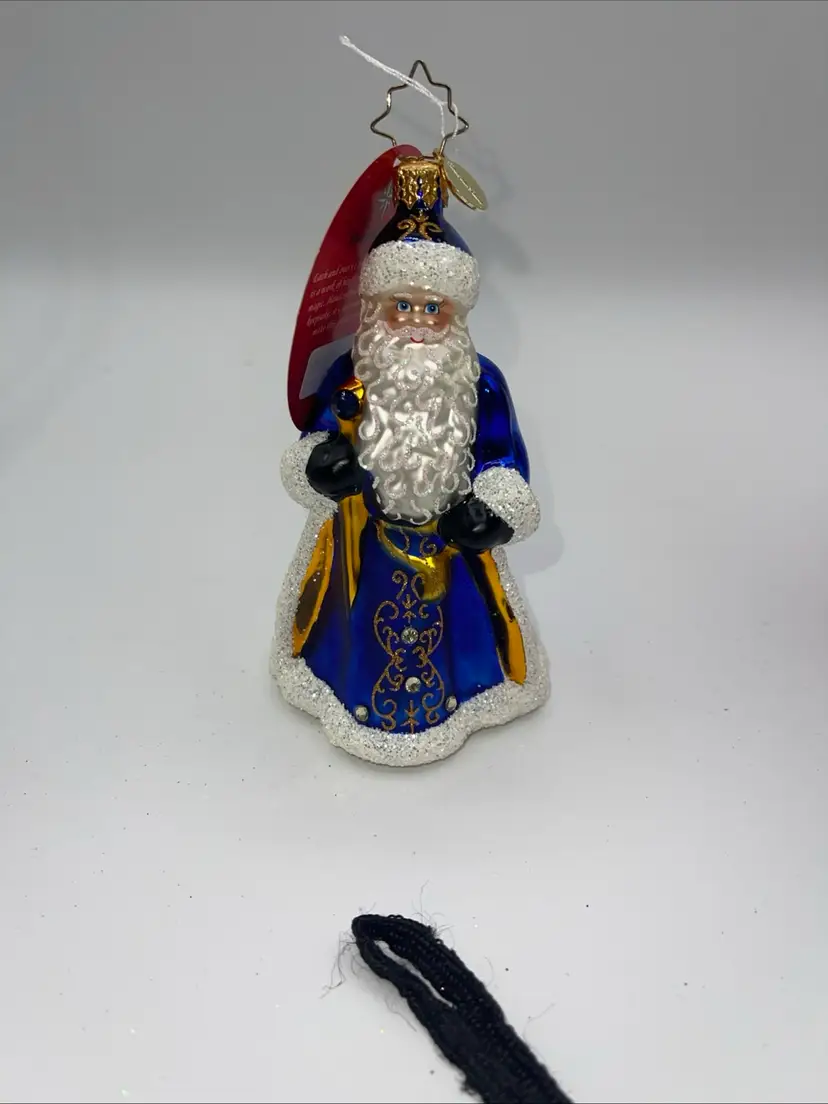 Christopher Radko Looking Royal In Blue Santa 2019 # 1020401 6” Tall
