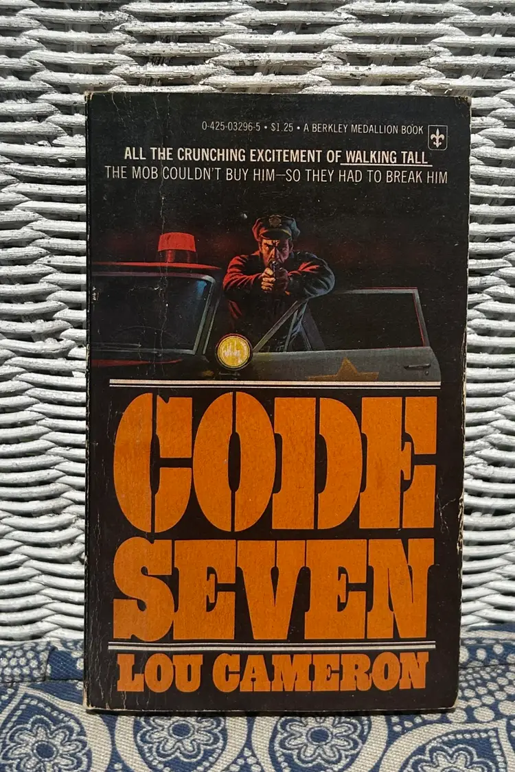 Vintage 'Code Seven' By Lou Cameron Paperback Book 1977 Berkley Medallion