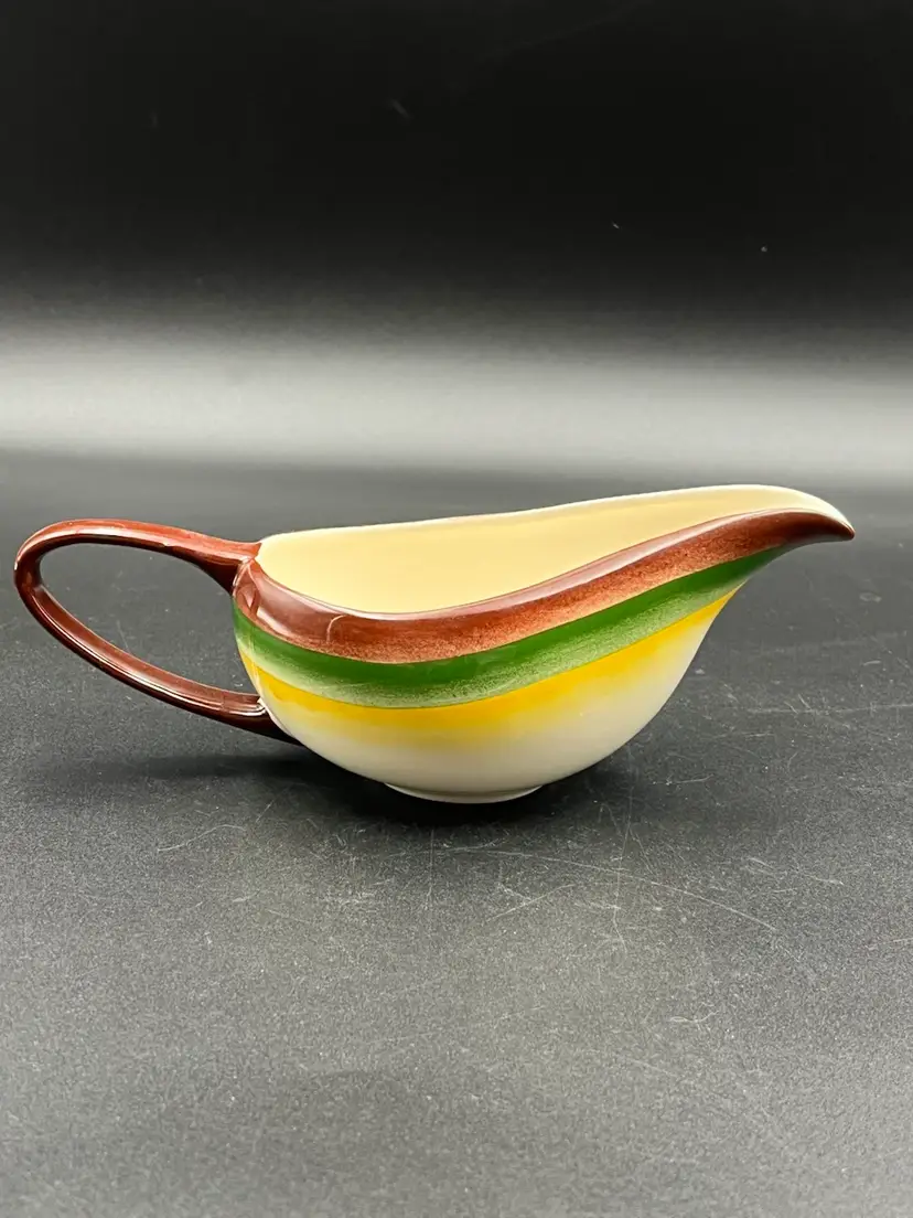 Vtg. Vernon Kilns Mojave Pottery Gravy Boat