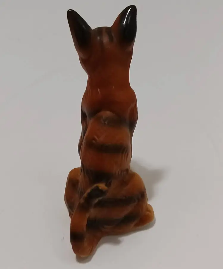 Miniature Bone China Tiger Cat