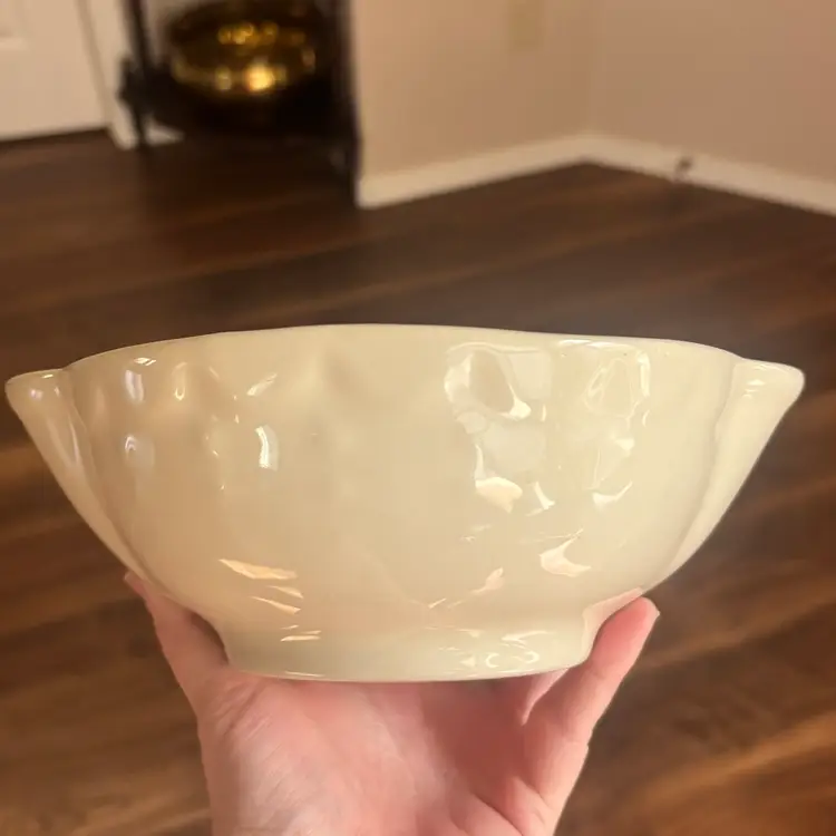 Vintage Deltis Portugal Stoneware Cream Bowls w/Pour Spouts