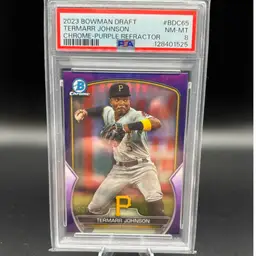 2023 Bowman Draft Termarr Johnson Purple /250 PSA 8