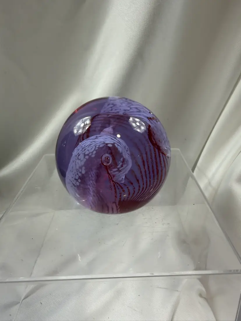 Caithness Acrobat Scotland Purple Paperweight