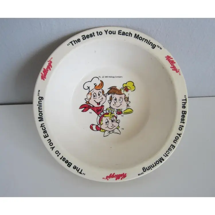1995 Kellogg Company Rice Krispies Crackle Snap Pop Cereal Bowl Mail Promotion