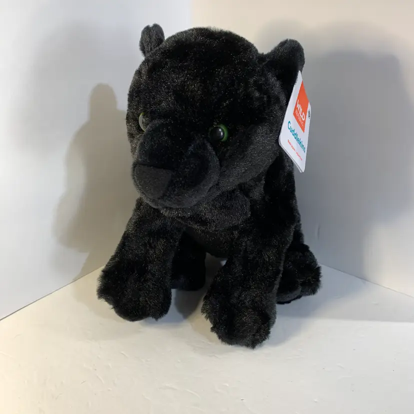 Wild Republic Black Jaquar Plush NWT