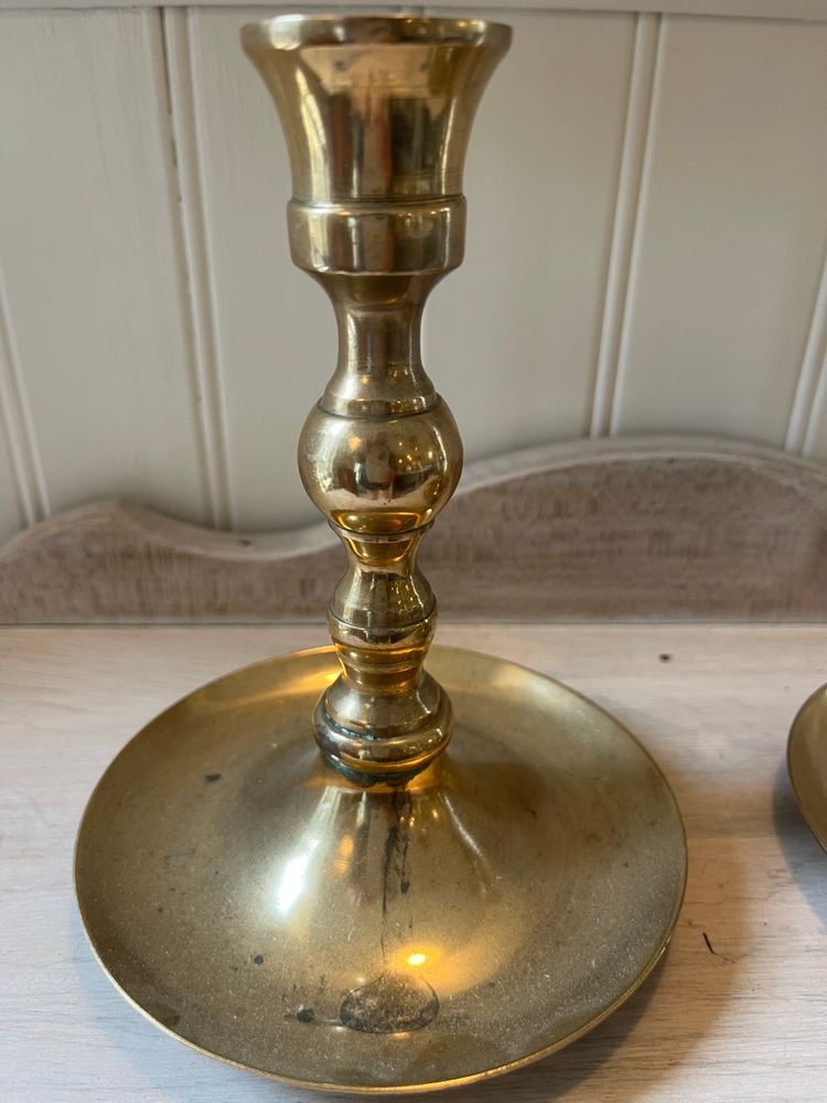 Vintage Brass Candlestick Holders