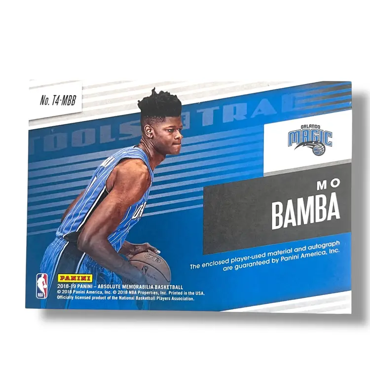 Mo Bamba 2018-19 Panini Absolute Tools of the Trade Four Patch Auto 16/99