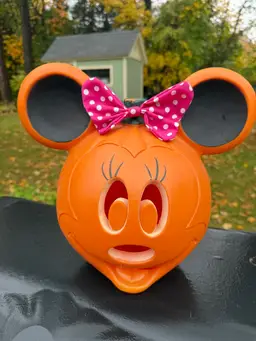 Vintage Blow Mold Minnie Mouse Pumpkin