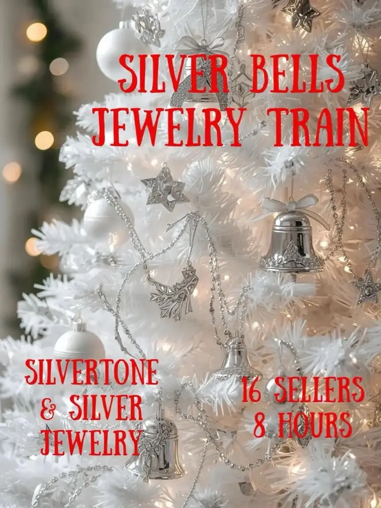 Silver Bells Jewelry Train W/Beadgoddess 