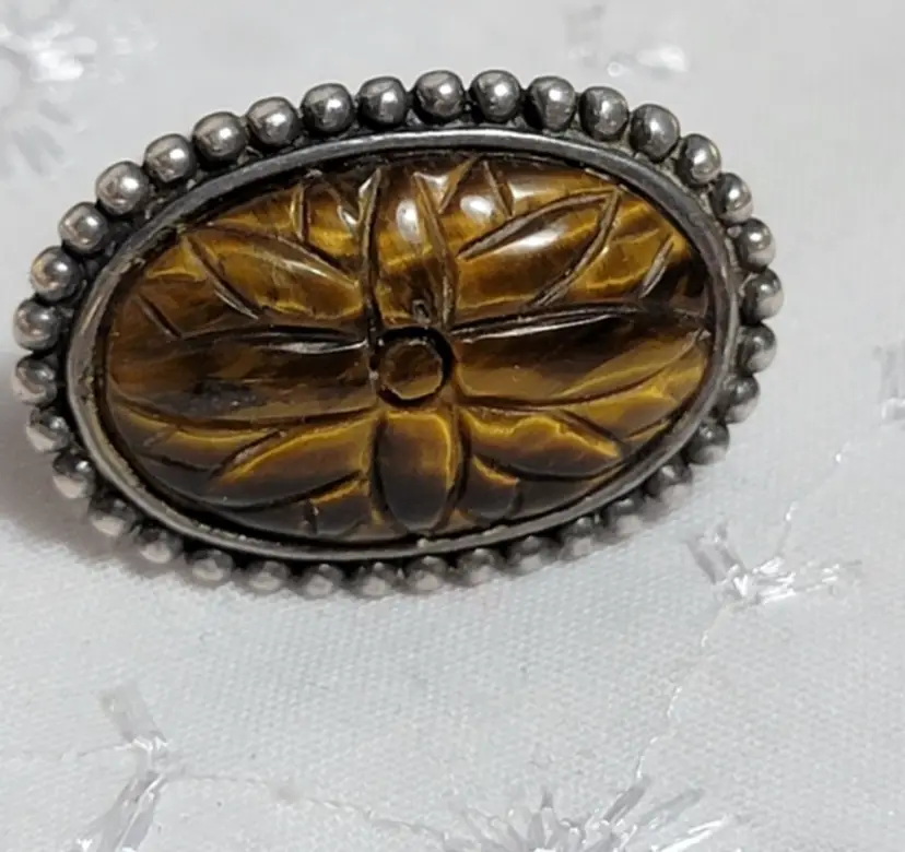 Whitney Kellie Tigar eye and silver ring