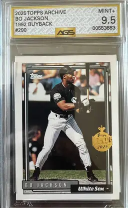 Bo Jackson 2025 Topps Archive 1992 Buyback AGS 9.5