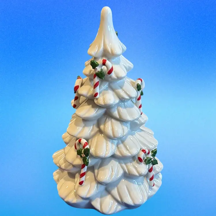 Vintage Musical Christmas Tree Revolves - Plays Jingle Bells- Japan