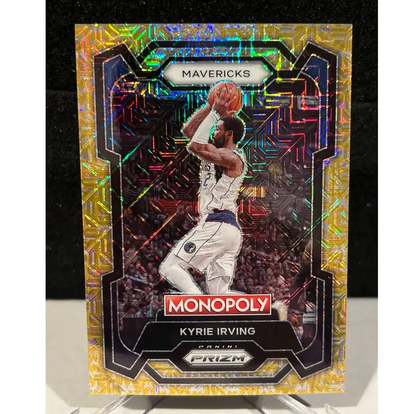 2023 Prizm Monopoly Kyrie Irving /500 Gold Money Shimmer Mavericks