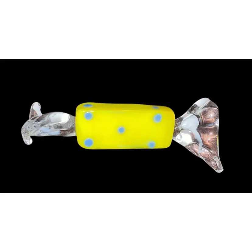 #10- Vintage 1980's /90's  Unknown Artist Art Glass Candy  As Pictured