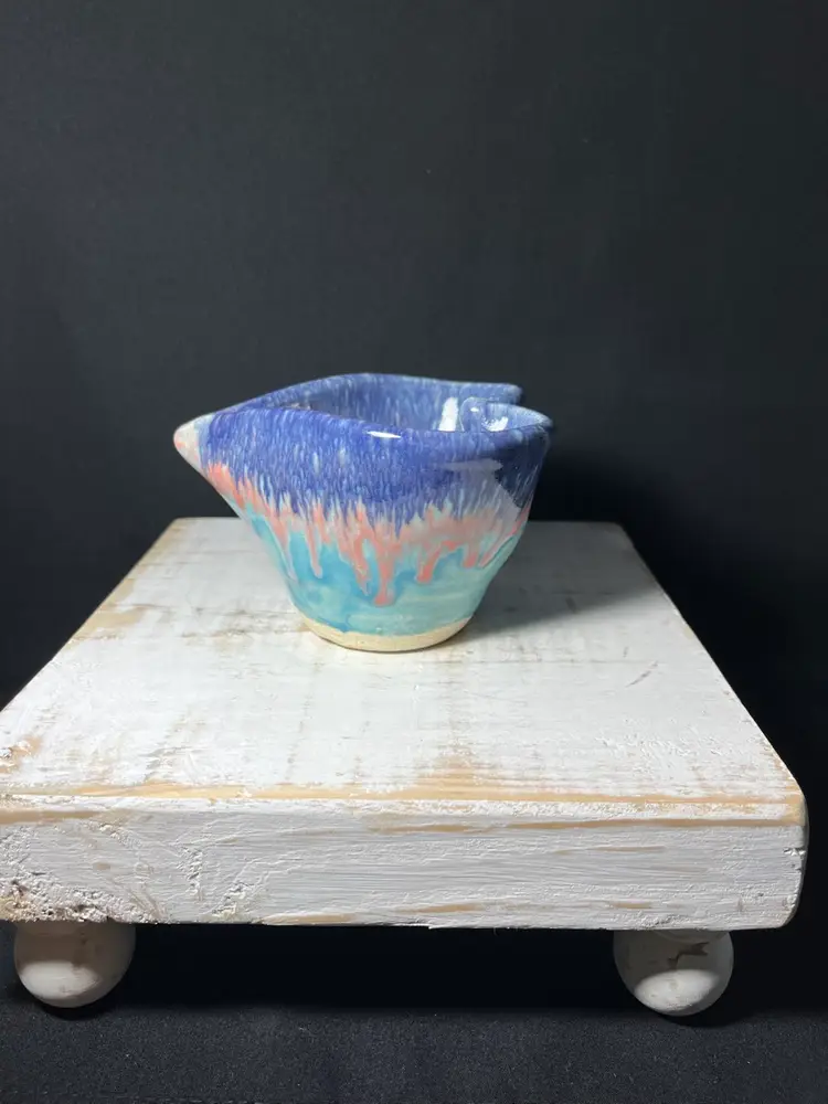 Studio Pottery Heart Shaped Bowl