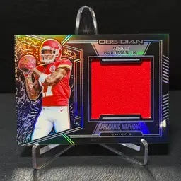 Mecole Hardman Jr. 2019 Panini Obsidian #VM-24 Volcanic Material /75 Kansas City Chiefs