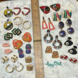 #02 - Earrings Galore! Buyer’s Choice Pick TWO - Vintage Enameled Pierced Earrings